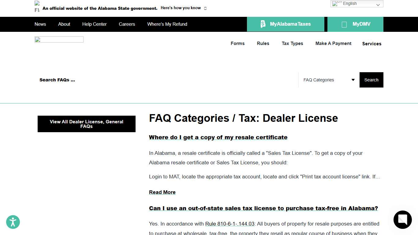 Dealer License – Alabama Department of Revenue